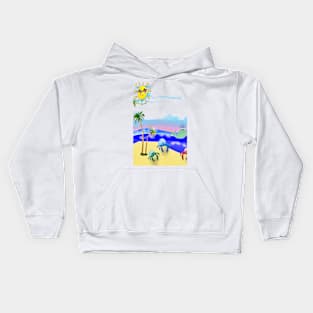 Beach Party for the Baby Crabs Kids Hoodie